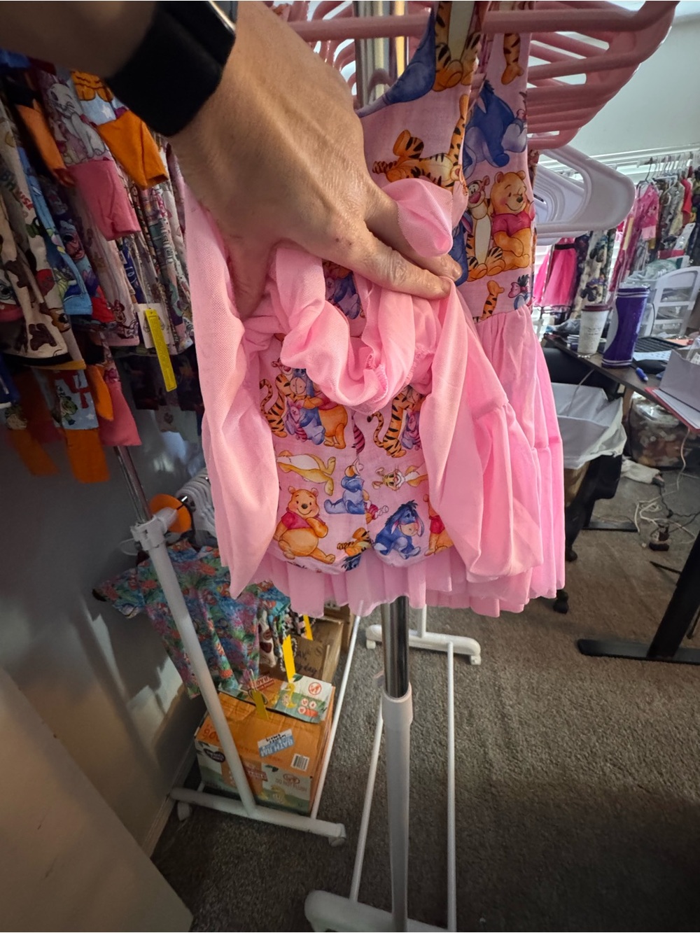 Mama Bear and Cub Co. Pooh Athletic Mesh Twirl Dress – Multiple Sizes Available - Picture 7 of 7